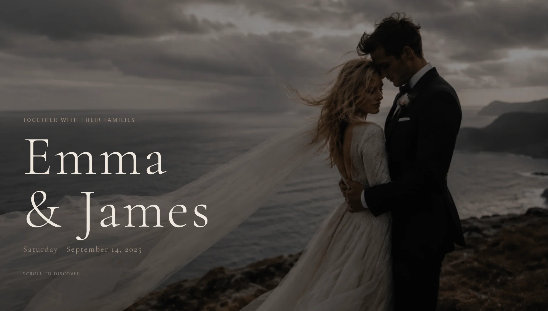 Emma & James — Cinematic Wedding Invitation